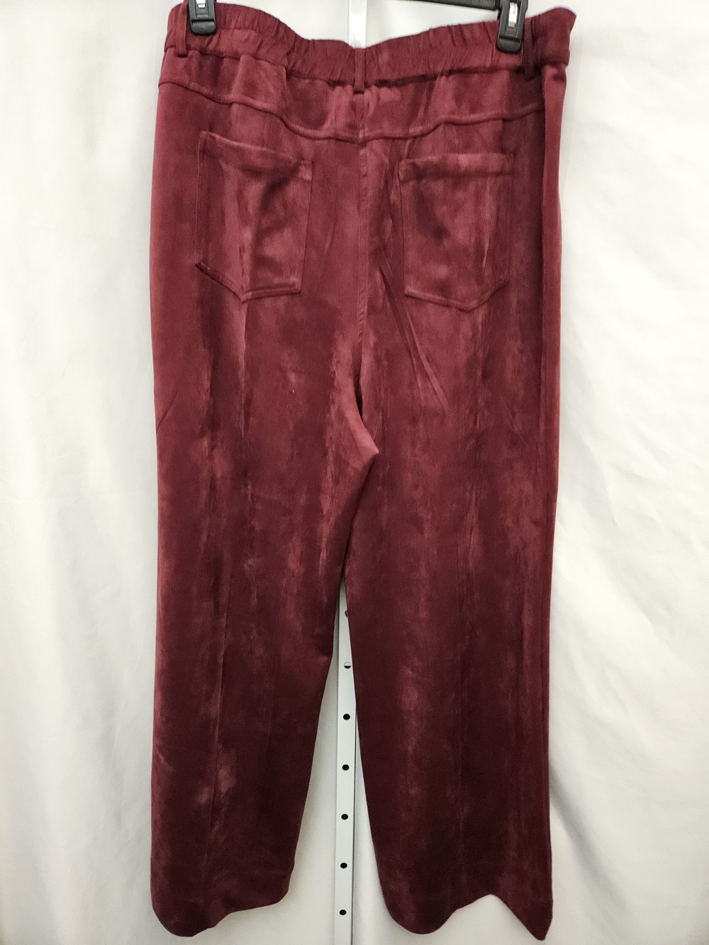 New Skies Are Blue Wide-Leg, High Rise Pants in Burgundy - Picture 5 of 6